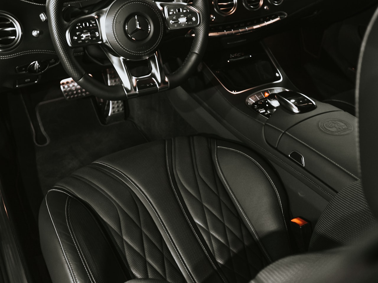 Detailed leather interior